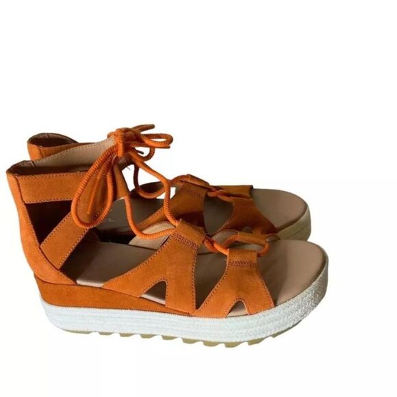 Sorel Cameron Shoes Womens Size 9.5 Lace Up Gladiator Sandals Flat Casual Summer - Picture 3 of 14